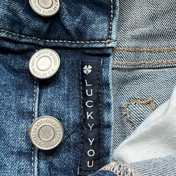 Lucky Brand, button front, denim shorts. EUC - Picture 2 of 4
